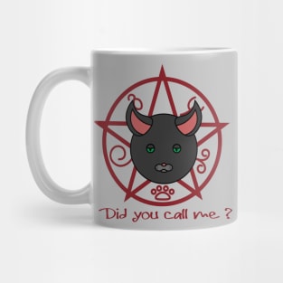 Devilishly diabolical cat Mug